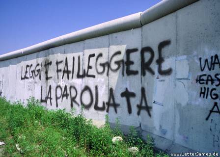 La Parolata sul muro di Berlino